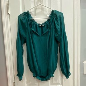 Green Long sleeve express shirt